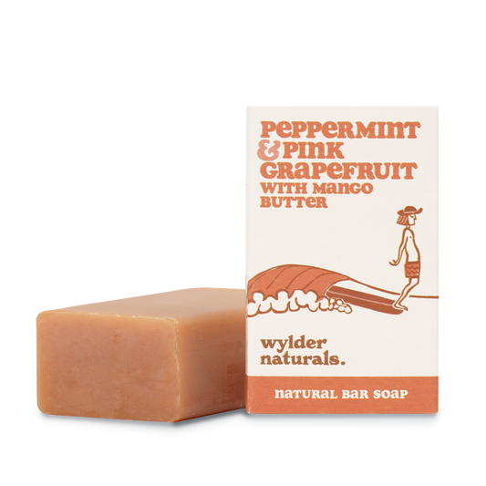 NATURAL BAR SOAP - Peppermint & Pink Grapefruit