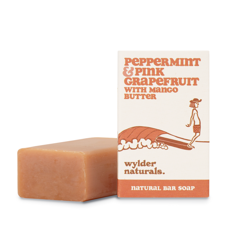 NATURAL BAR SOAP - Peppermint & Pink Grapefruit