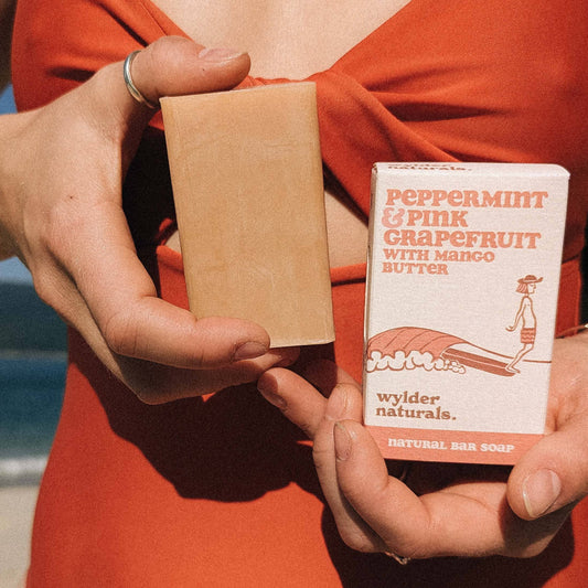 NATURAL BAR SOAP - Peppermint & Pink Grapefruit