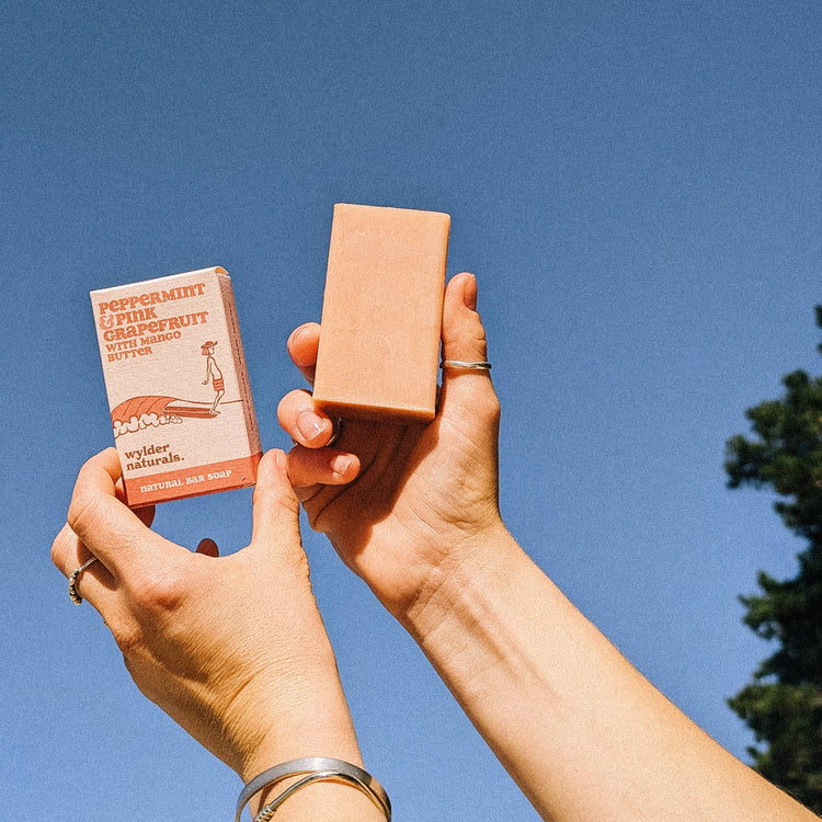 NATURAL BAR SOAP - Peppermint & Pink Grapefruit