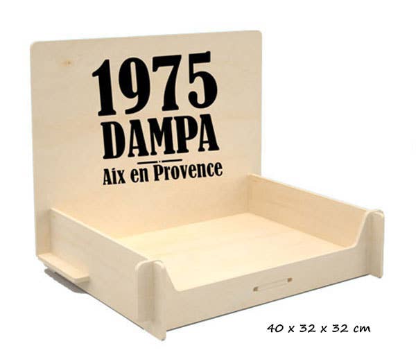Wooden counter display for soaps & creams “dampa1975" - REBEL FIN CO.