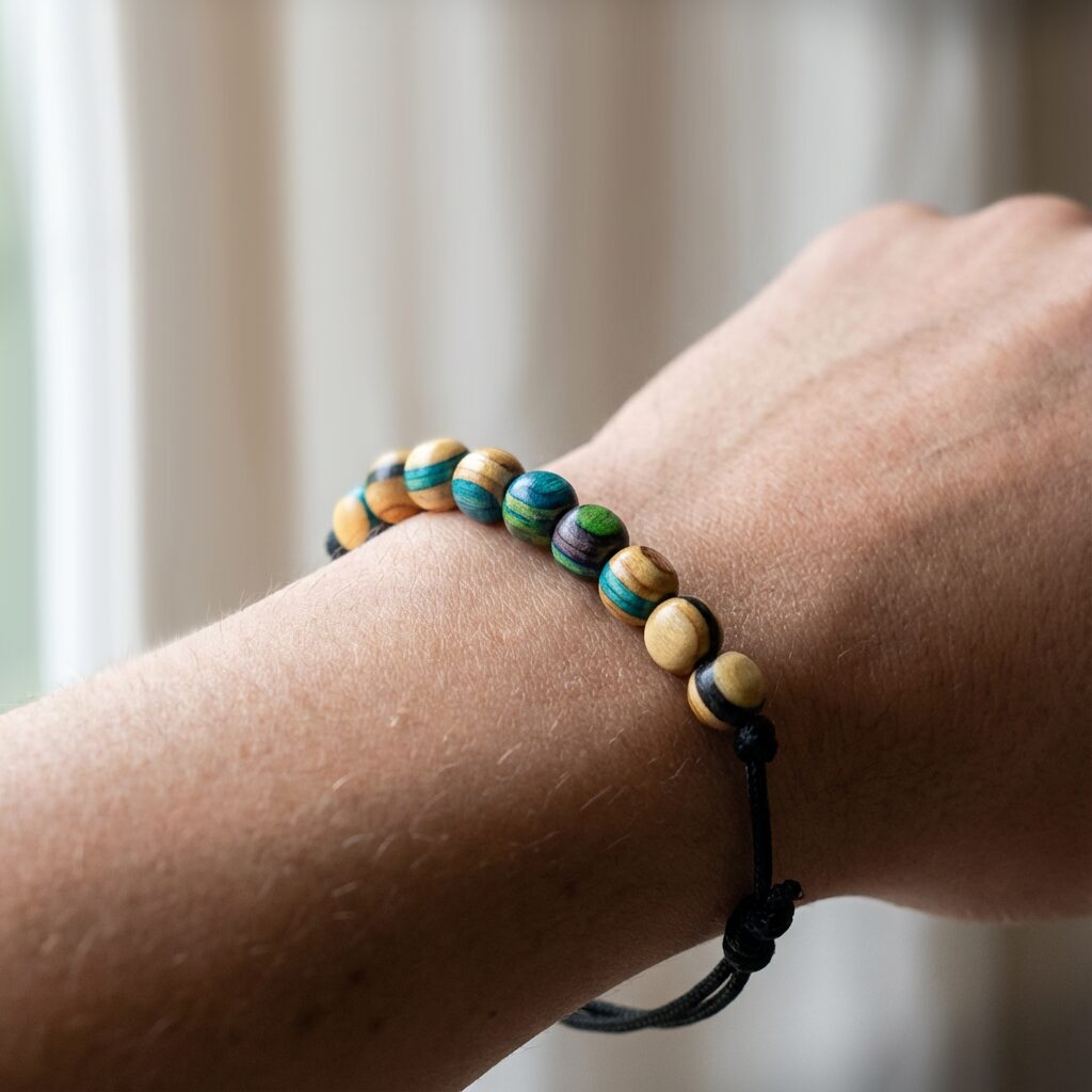 MINIMAL BRACELET - recycled skateboards - REBEL FIN CO.