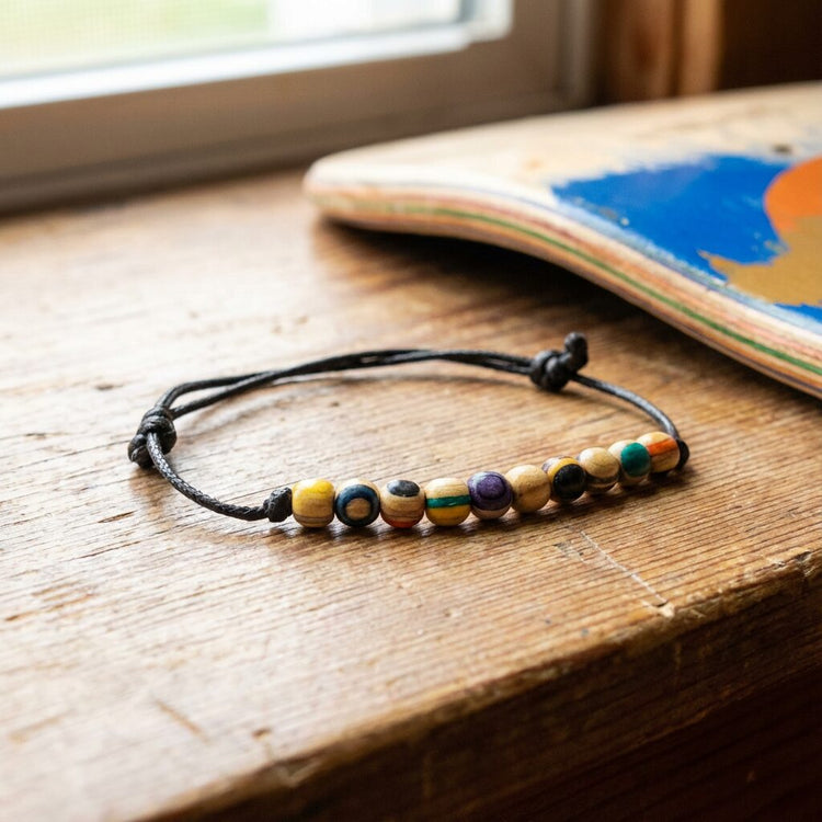 MINIMAL BRACELET - recycled skateboards - REBEL FIN CO.