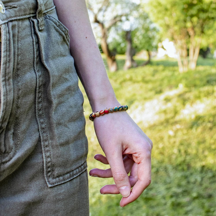 STRETCHABLE MINIMAL BRACELET - recycled skateboards - REBEL FIN CO.