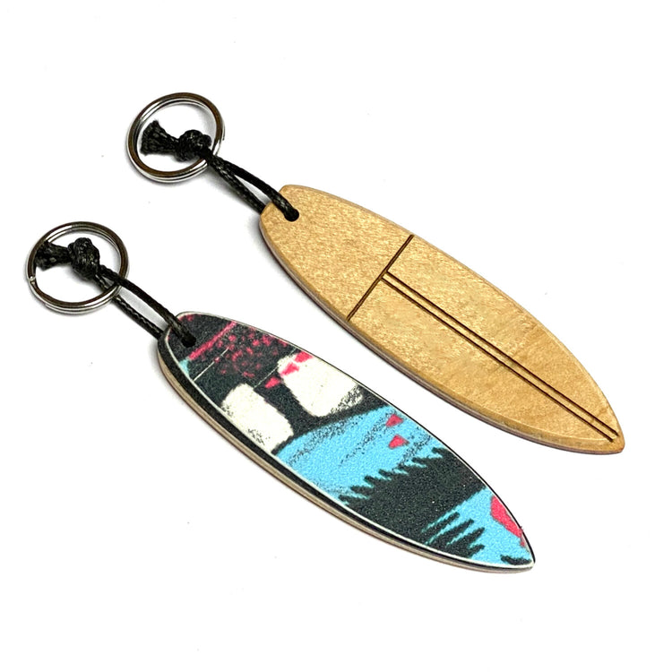 SURFBOARD KEYCHAIN - recycled skateboards