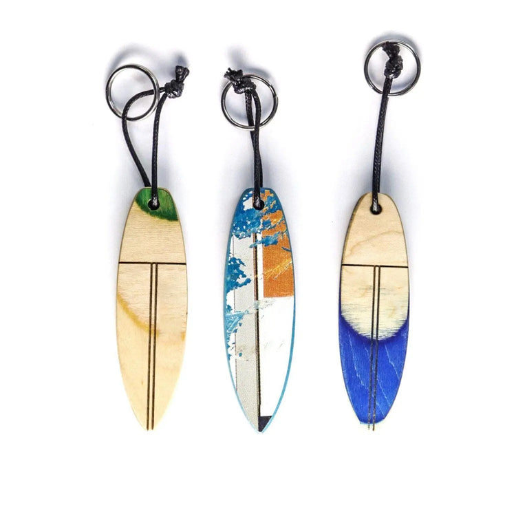 SURFBOARD KEYCHAIN - recycled skateboards