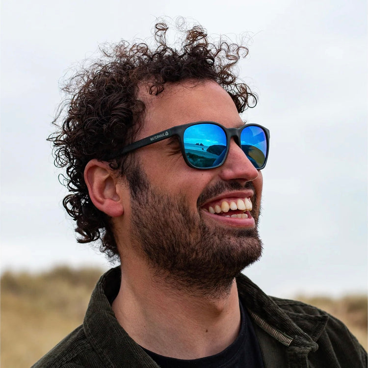 FITZROY SLATE SUNGLASSES - Polarised Blue Mirror Lens