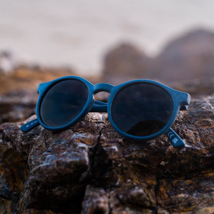 HARLYN NAVY SUNGLASSES - Grey Lens