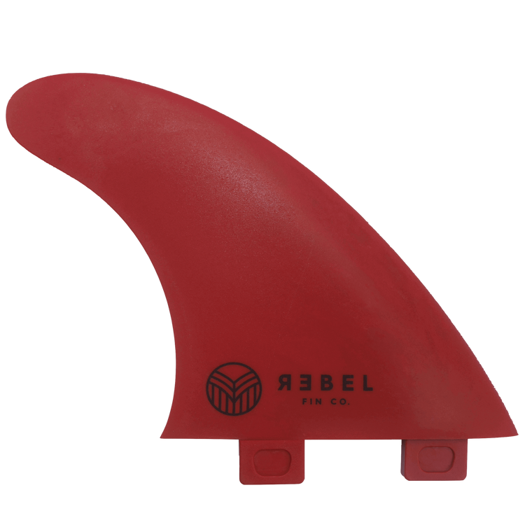 Thruster surf fins made from recycled polyamide fibreglass